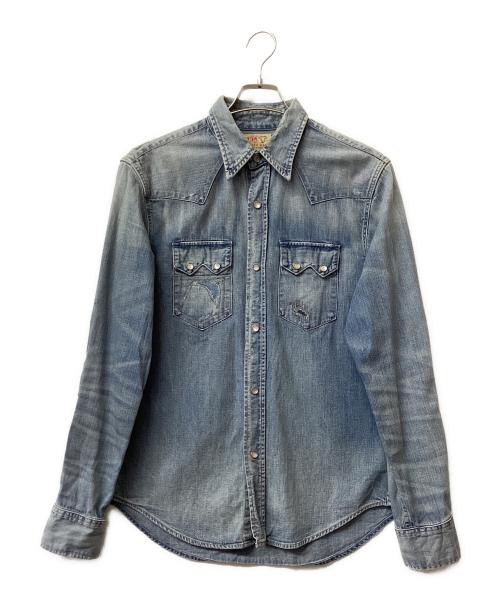 RRL（ダブルアールエル）RRL (ダブルアールエル) RRL ウエスタンシャツ インディゴ サイズ:Mの古着・服飾アイテム