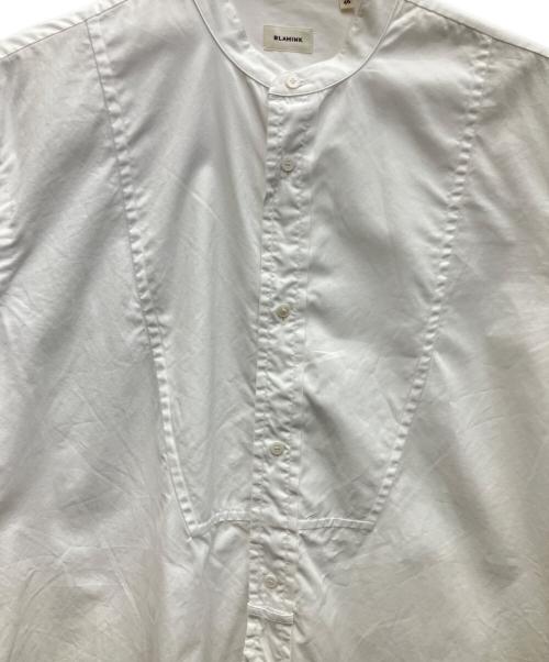 BLAMINK（ブラミンク）BLAMINK (ブラミンク) コットン バンドカラーシャツ ホワイト サイズ:46の古着・服飾アイテム