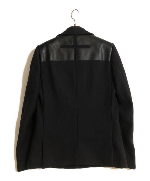 GIVENCHY（ジバンシィ）GIVENCHY (ジバンシィ) レザー切替コート ブラック サイズ:46の古着・服飾アイテム