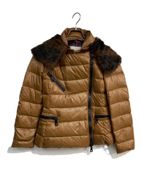 MONCLER（モンクレール）MONCLER (モンクレール) フードファーダウンジャケット　FAUCON GIUBBOTTO　220934691925 ブラウン サイズ:00の古着・服飾アイテム