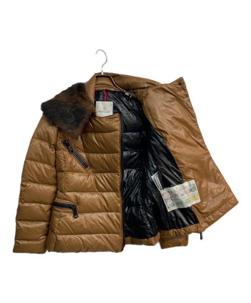 MONCLER（モンクレール）MONCLER (モンクレール) フードファーダウンジャケット　FAUCON GIUBBOTTO　220934691925 ブラウン サイズ:00の古着・服飾アイテム