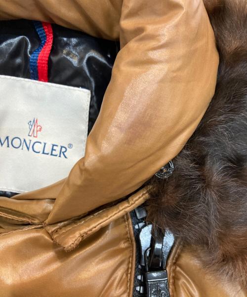 MONCLER（モンクレール）MONCLER (モンクレール) フードファーダウンジャケット　FAUCON GIUBBOTTO　220934691925 ブラウン サイズ:00の古着・服飾アイテム