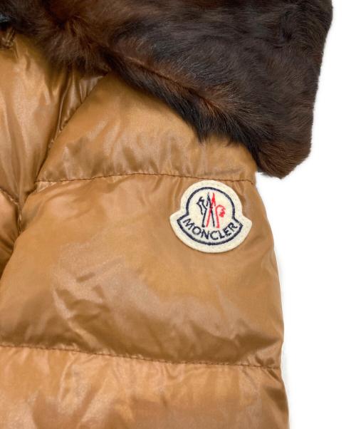 MONCLER（モンクレール）MONCLER (モンクレール) フードファーダウンジャケット　FAUCON GIUBBOTTO　220934691925 ブラウン サイズ:00の古着・服飾アイテム