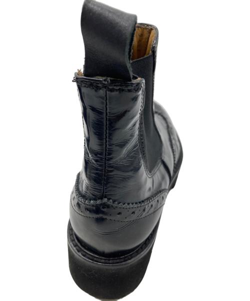 PASCUCCI（パスクッチ）PASCUCCI (パスクッチ) ウィングチップサイドゴアブーツ ブラック サイズ:35の古着・服飾アイテム