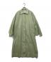 CLANE（クラネ）の古着「バックフリルシングルコート」｜グリーン