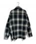 CalTop (キャルトップ) オンブレチェックシャツ ブラック×ホワイト：5000円