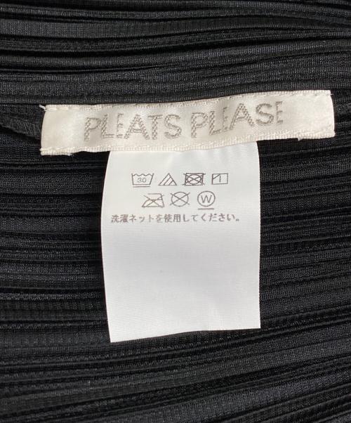 PLEATS PLEASE（プリーツプリーズ）PLEATS PLEASE (プリーツプリーズ) ベーシックスロングカーディガン ブラック サイズ:3の古着・服飾アイテム