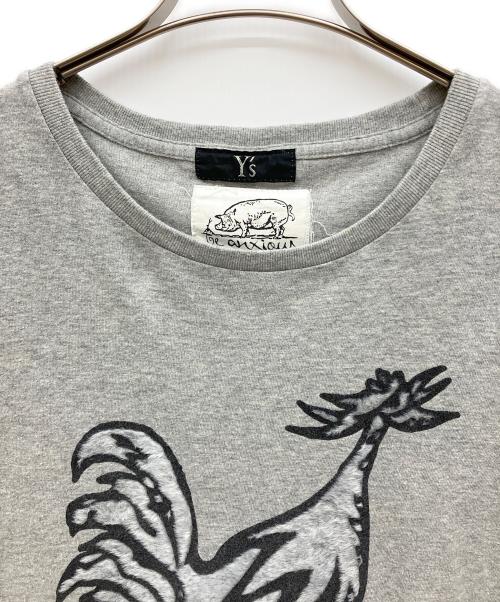Y's（ワイズ）Y's (ワイズ) be anxious Tシャツ グレー サイズ:2の古着・服飾アイテム