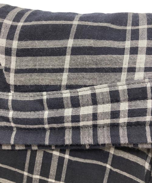 Y's（ワイズ）Y's (ワイズ) コットンチェックサルエルパンツ ネイビー サイズ:1の古着・服飾アイテム