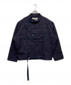 DAIRIKUダイリク）の古着「Tweed Motocycle Jacket」｜ネイビー