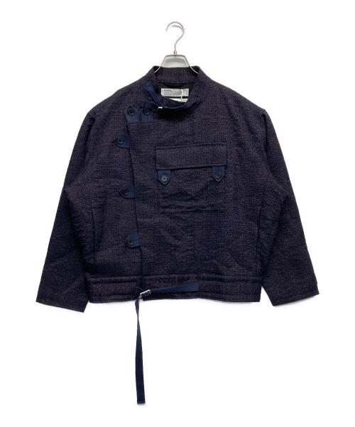DAIRIKU（ダイリク）DAIRIKU (ダイリク) Tweed Motocycle Jacket ネイビー サイズ:M 未使用品の古着・服飾アイテム