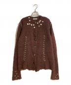 NAMACHEKOナマチェコ）の古着「HANKFORD CARDIGAN」｜ボルドー