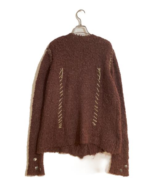 NAMACHEKO（ナマチェコ）NAMACHEKO (ナマチェコ) HANKFORD CARDIGAN ボルドー サイズ:XSの古着・服飾アイテム
