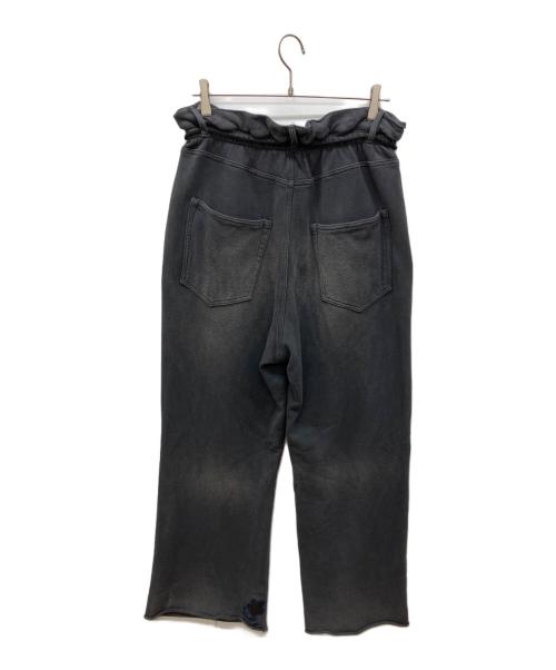 SYUMAN.（シュウマン）SYUMAN. (シュウマン) Ravioli trousers type Sweat withstar flower ブラック サイズ:1の古着・服飾アイテム