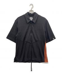 adidas×song for the mute（アディダス×ソングフォーザミュート）の古着「Short Sleeve Shirt」｜グレー×オレンジ