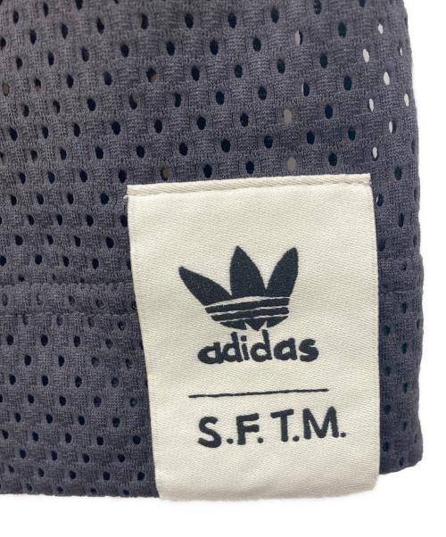 adidas（アディダス）adidas (アディダス) song for the mute (ソングフォーザミュート) Short Sleeve Shirt グレー×オレンジ サイズ:Sの古着・服飾アイテム