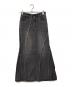 MAISON SPECIAL（メゾンスペシャル）の古着「Cellulose Denim Maxi Skirt / セルロース デニムマキシ スカート」｜ブラック