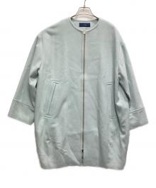 SHIPS（シップス）の古着「ミディコクーンジップコート」｜ライトブルー