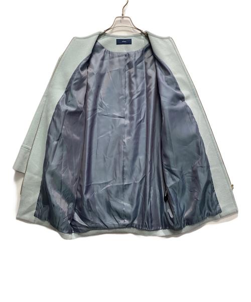 SHIPS（シップス）SHIPS (シップス) ミディコクーンジップコート ライトブルー サイズ:Mの古着・服飾アイテム