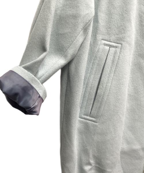 SHIPS（シップス）SHIPS (シップス) ミディコクーンジップコート ライトブルー サイズ:Mの古着・服飾アイテム