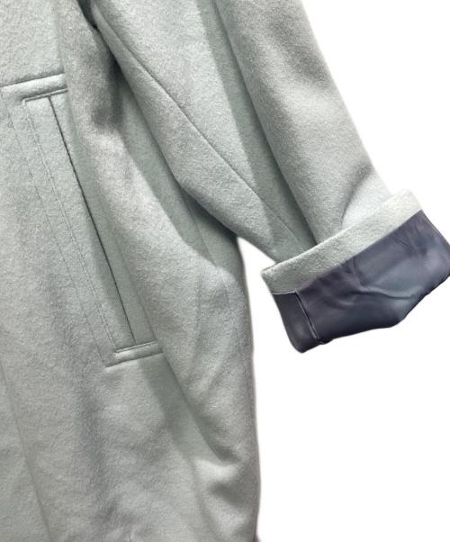 SHIPS（シップス）SHIPS (シップス) ミディコクーンジップコート ライトブルー サイズ:Mの古着・服飾アイテム