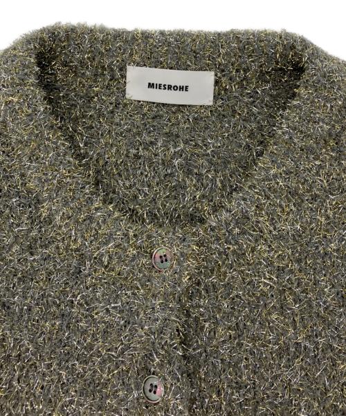 MIESROHE（ミースロエ）MIESROHE (ミースロエ) ラメジャギークルーカーディガン シルバー サイズ:oneの古着・服飾アイテム