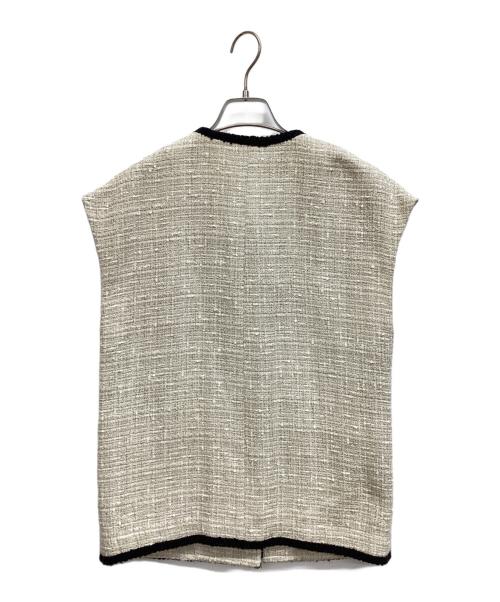 heliopole（エリオポール）heliopole (エリオポール) BLADE EDGE BUTCHER TWEED VEST アイボリー サイズ:36の古着・服飾アイテム