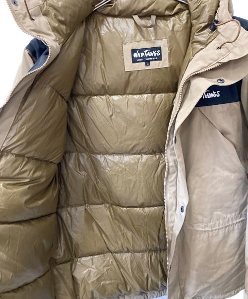 WILD THINGS（ワイルドシングス）WILD THINGS (ワイルドシングス) ダウンジャケット ベージュ サイズ:Lの古着・服飾アイテム