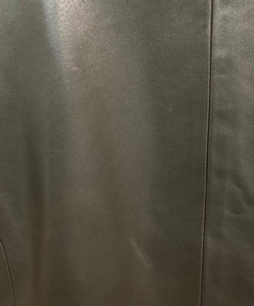 EMMETI（エンメティ）EMMETI (エンメティ) JURIユリ シングルライダース ジャケット ブラウン サイズ:44の古着・服飾アイテム