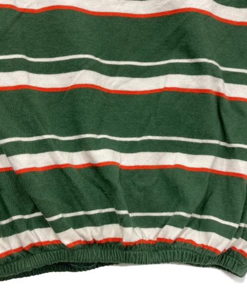 FUMIKA UCHIDA（フミカウチダ）FUMIKA UCHIDA (フミカウチダ) BODER LONG-SLEEVE CROPPED TOP グリーン サイズ:Mの古着・服飾アイテム