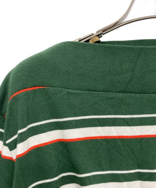 FUMIKA UCHIDA（フミカウチダ）FUMIKA UCHIDA (フミカウチダ) BODER LONG-SLEEVE CROPPED TOP グリーン サイズ:Mの古着・服飾アイテム