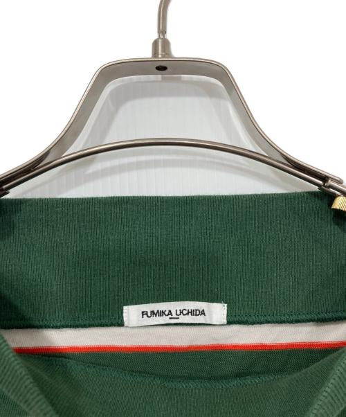 FUMIKA UCHIDA（フミカウチダ）FUMIKA UCHIDA (フミカウチダ) BODER LONG-SLEEVE CROPPED TOP グリーン サイズ:Mの古着・服飾アイテム