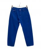 ok.soon×PICCADILLYオクスン×ピカデリー）の古着「OGC DENIM OVERDYE PANTS/カラーデニムパンツ」｜ブルー