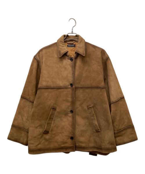 MAISON SPECIAL（メゾンスペシャル）MAISON SPECIAL (メゾンスペシャル) Real Suede Oversized Shirt キャメル サイズ:FREEの古着・服飾アイテム