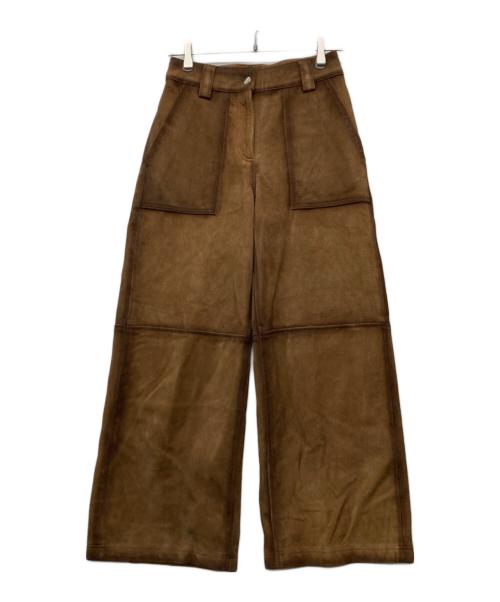 MAISON SPECIAL（メゾンスペシャル）MAISON SPECIAL (メゾンスペシャル) Real Suede Pants キャメル サイズ:36の古着・服飾アイテム