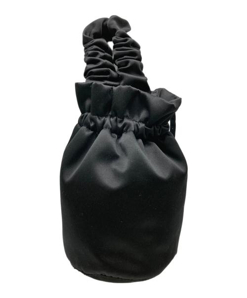 GANNI（ガニー）GANNI (ガニー) 巾着ショルダーバッグ ブラックの古着・服飾アイテム