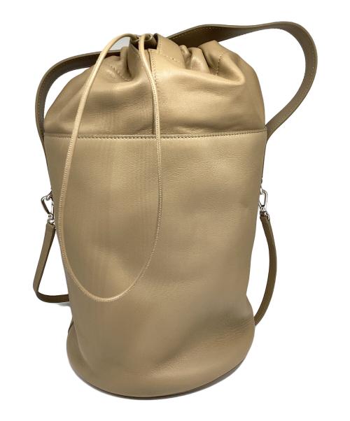 JIL SANDER（ジルサンダー）JIL SANDER (ジルサンダー) SOFT DRAWKET MEDIUM(ソフト ドローケット ミディアム) ベージュの古着・服飾アイテム