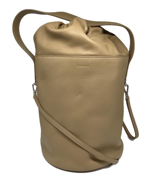 JIL SANDER（ジルサンダー）JIL SANDER (ジルサンダー) SOFT DRAWKET MEDIUM(ソフト ドローケット ミディアム) ベージュの古着・服飾アイテム