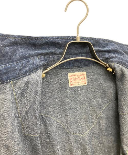 BONCOURA（ボンクラ）BONCOURA (ボンクラ) ウェスタン シャツ デニム インディゴ サイズ:SIZE 40の古着・服飾アイテム