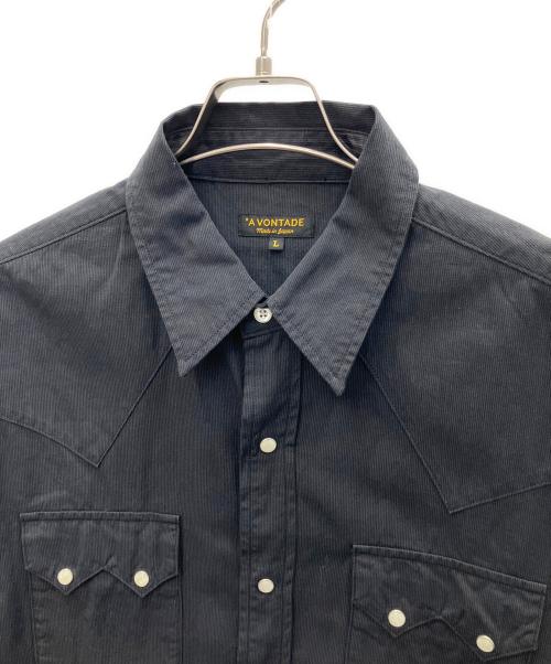A vontade（アボンタージ）A vontade (アボンタージ) ウエスタンシャツ ブラック サイズ:Lの古着・服飾アイテム