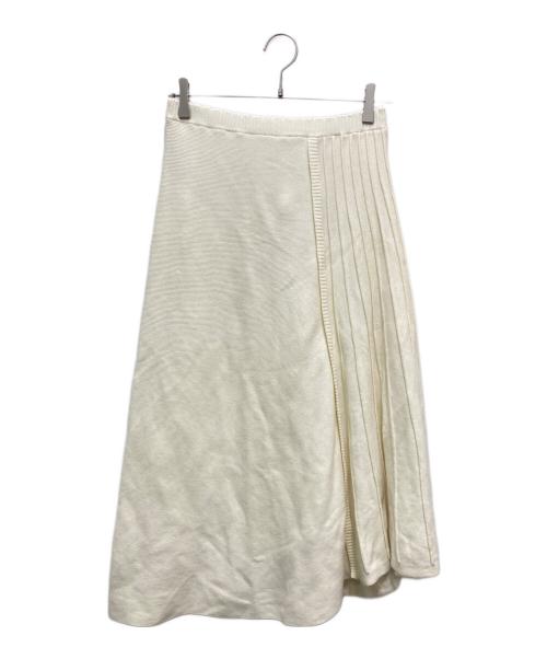 MUVEIL（ミュベール）MUVEIL (ミュベール) ニットスカート オフホワイト サイズ:36 未使用品の古着・服飾アイテム