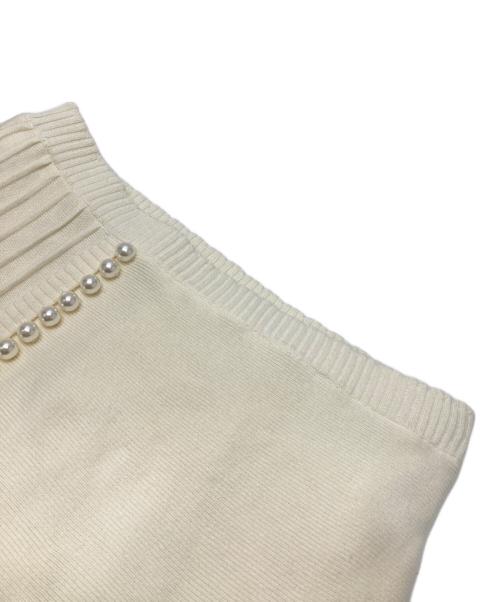 MUVEIL（ミュベール）MUVEIL (ミュベール) ニットスカート オフホワイト サイズ:36 未使用品の古着・服飾アイテム