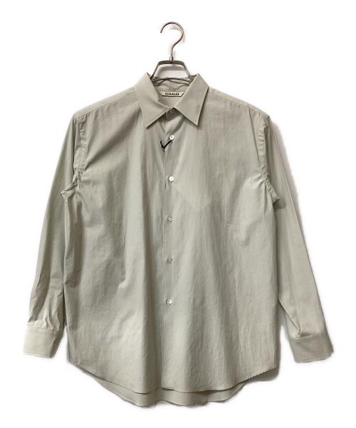 AURALEE（オーラリー）AURALEE (オーラリー) WASHED FINX TWILL SHIRTS DUSTY PALE BLUEの古着・服飾アイテム