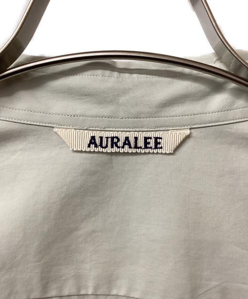 AURALEE（オーラリー）AURALEE (オーラリー) WASHED FINX TWILL SHIRTS DUSTY PALE BLUEの古着・服飾アイテム