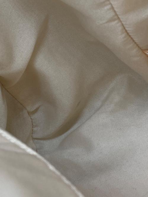 TREASURE TOPKAPI（トレジャートプカピ）TREASURE TOPKAPI (トレジャートプカピ) シュリンクレザー メッシュハンドル ショルダー付き トート バッグ アイボリーの古着・服飾アイテム