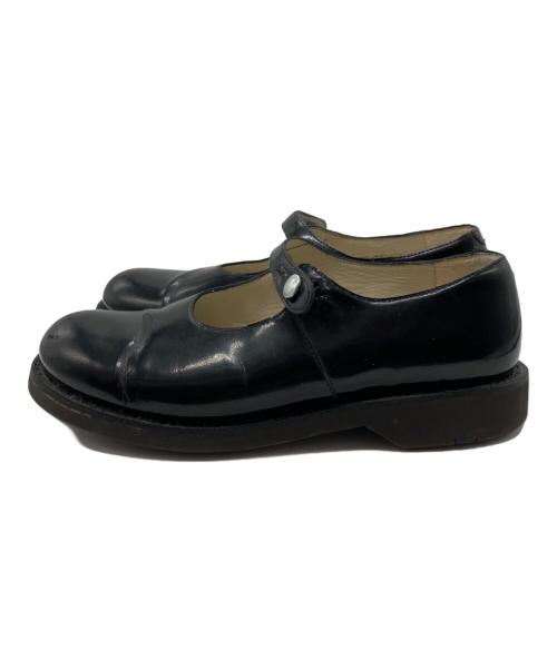 COMME des GARCONS COMME des GARCONS（コムデギャルソン コムデギャルソン）COMME des GARCONS COMME des GARCONS (コムデギャルソン コムデギャルソン) エナメルシューズ ブラック サイズ:3の古着・服飾アイテム