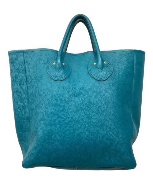 YOUNG & OLSEN The DRYGOODS STORE（ヤングアンドオルセン ザ ドライグッズストア）YOUNG & OLSEN The DRYGOODS STORE (ヤングアンドオルセン ザ ドライグッズストア) EMBOSSED LEATHER TOTE M / エンボス レザートート M ブルー サイズ:　の古着・服飾アイテム