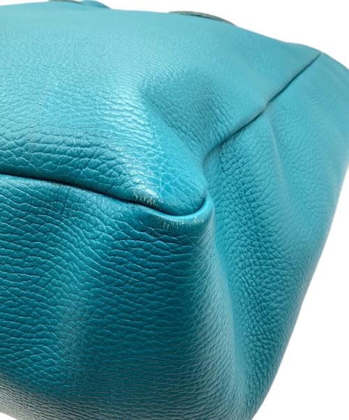 YOUNG & OLSEN The DRYGOODS STORE（ヤングアンドオルセン ザ ドライグッズストア）YOUNG & OLSEN The DRYGOODS STORE (ヤングアンドオルセン ザ ドライグッズストア) EMBOSSED LEATHER TOTE M / エンボス レザートート M ブルー サイズ:　の古着・服飾アイテム