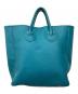 YOUNG & OLSEN The DRYGOODS STORE (ヤングアンドオルセン ザ ドライグッズストア) EMBOSSED LEATHER TOTE M / エンボス レザートート M ブルー サイズ:　：12000円