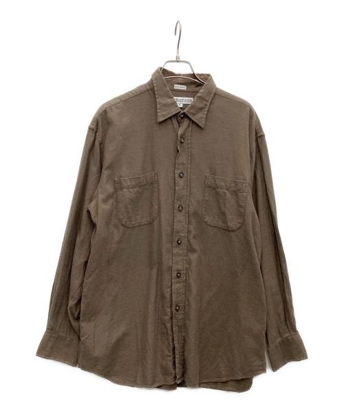 vainl archive（ヴァイナルアーカイブ）VAINL ARCHIVE (ヴァイナルアーカイブ) INDIVIDUALIZED SHIRTS (インディビジュアライズドシャツ) コットンシャツ ブラウン サイズ:Mの古着・服飾アイテム